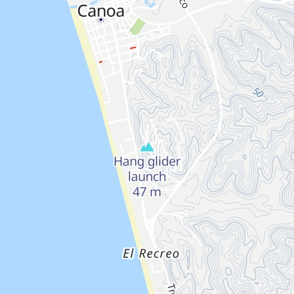 Map of Hang glider launch