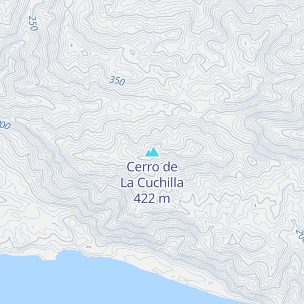 Map of Cerro de La Cuchilla