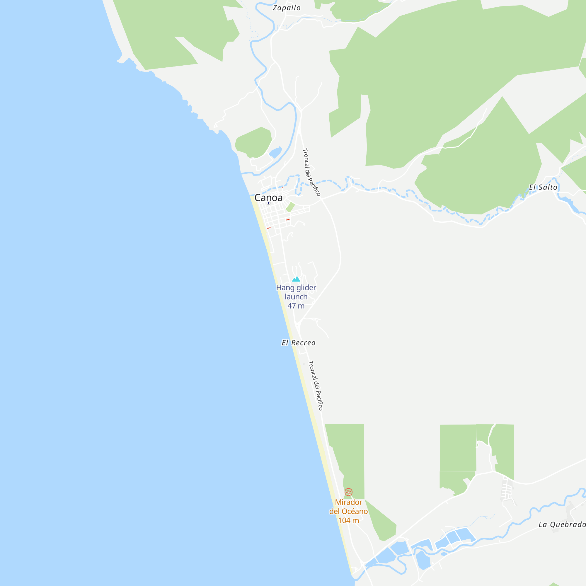 Cabañas Mar y Paz map