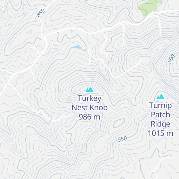 Map of Turkey Nest Knob