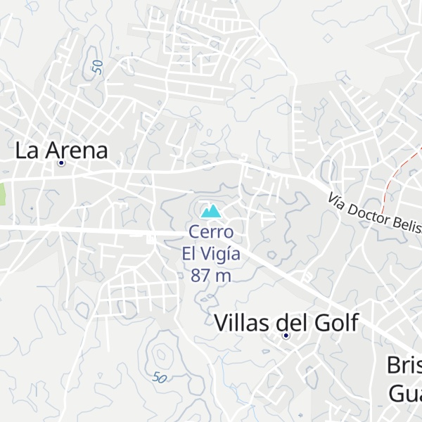 Map of Cerro El Vigía