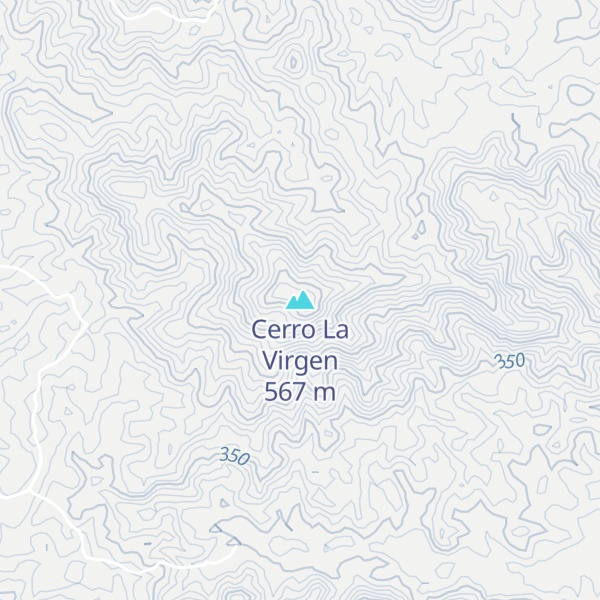 Map of Cerro La Virgen