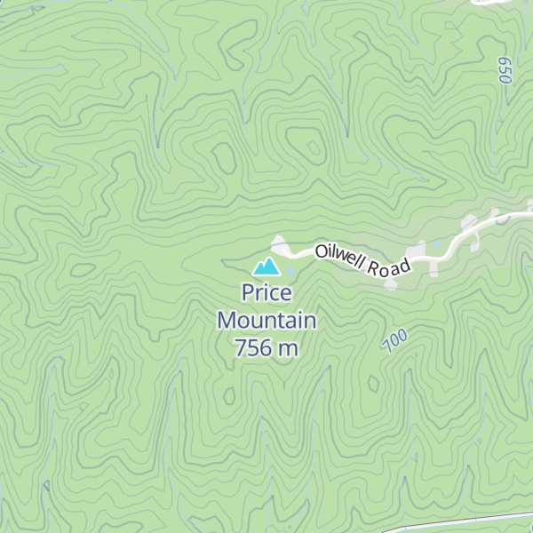 Map of Price Mountain