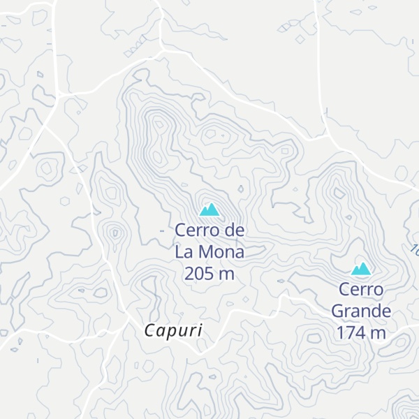 Map of Cerro de La Mona
