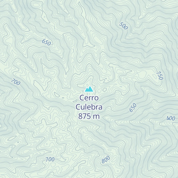 Map of Cerro Culebra