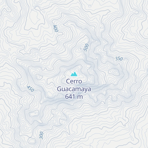 Map of Cerro Guacamaya