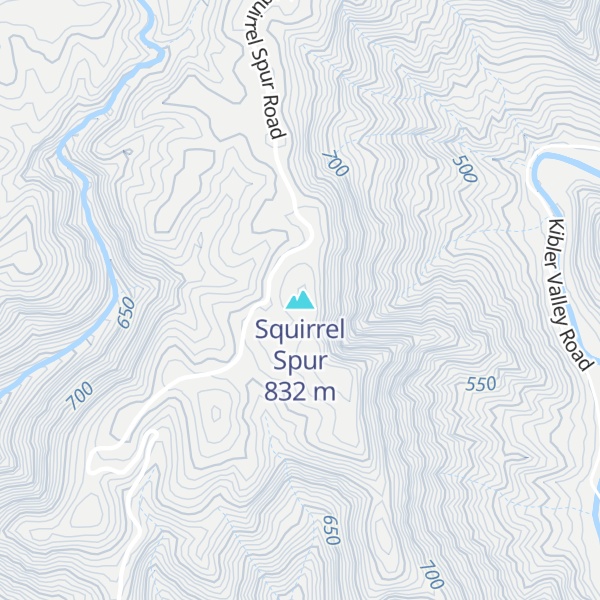 Map of Squirrel Spur