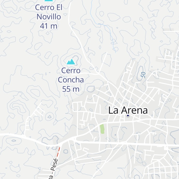 Map of Cerro La Lucha