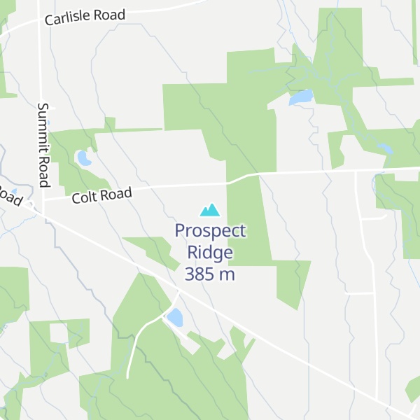Map of Prospect Ridge