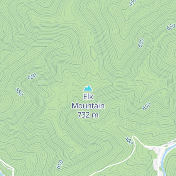 Map of Elk Mountain