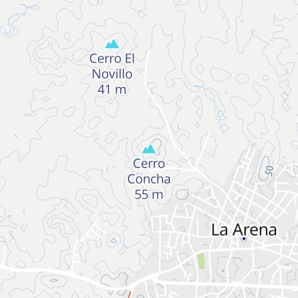 Map of Cerro Concha
