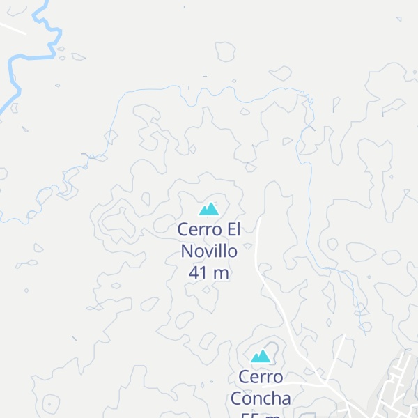 Map of Cerro El Novillo
