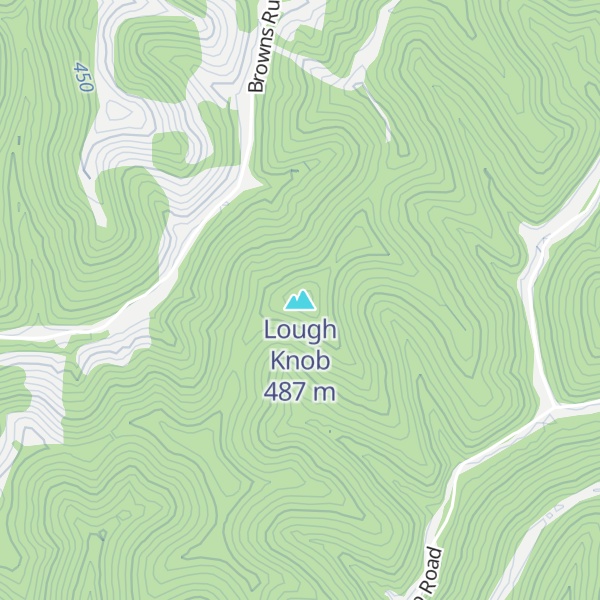 Map of Lough Knob