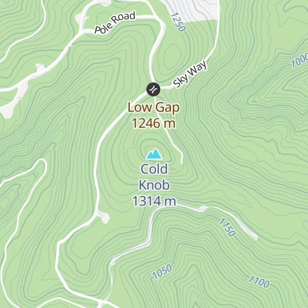 Map of Cold Knob