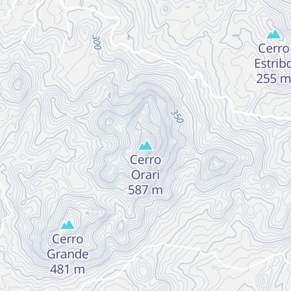 Map of Cerro Orari