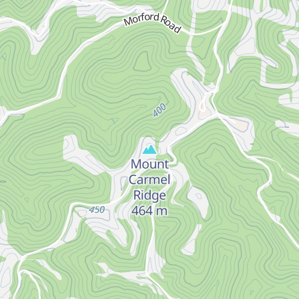 Map of Mount Carmel Ridge