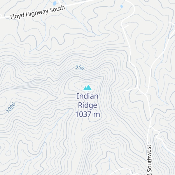 Map of Indian Ridge