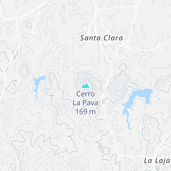 Map of Cerro La Pava