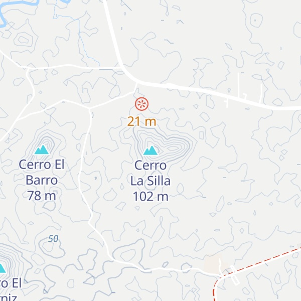 Map of Cerro La Silla