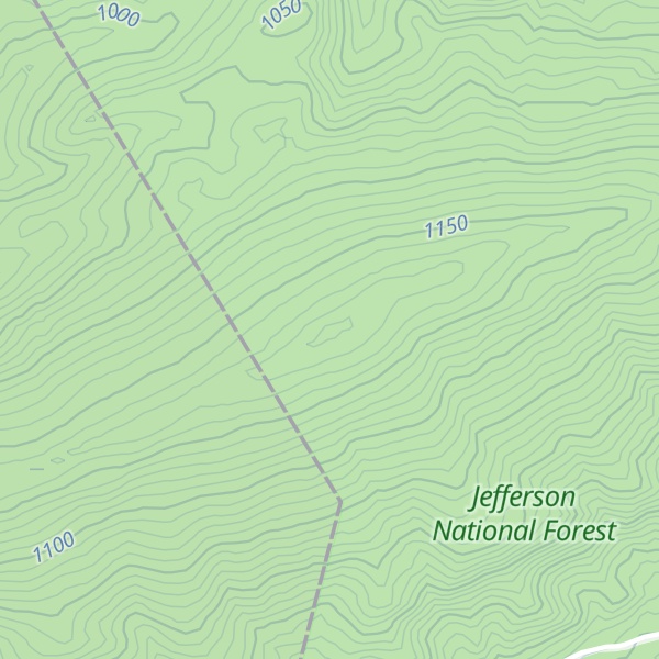 Map of Fork Mountain