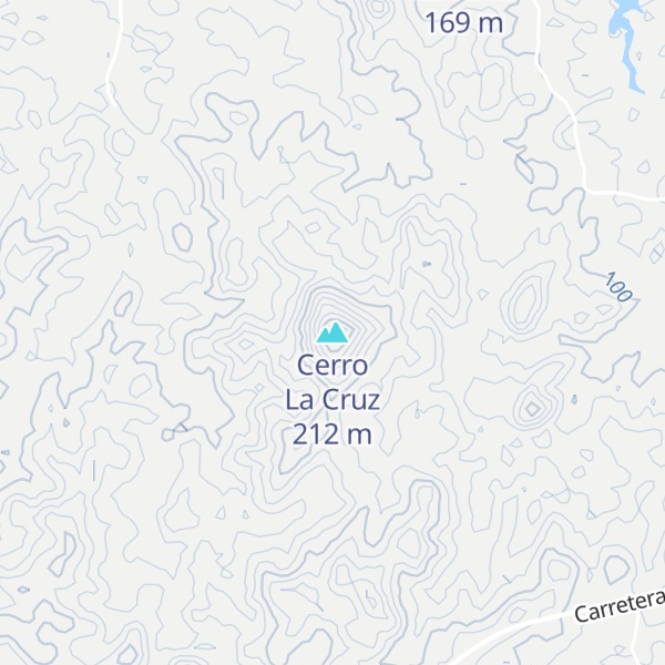 Map of Cerro La Cruz
