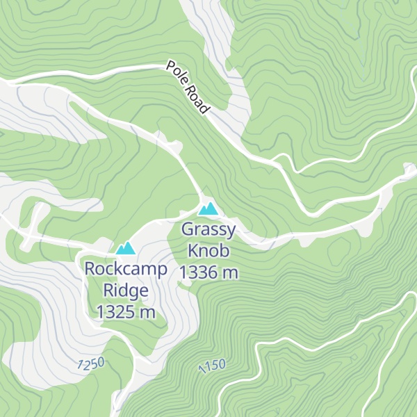 Map of Grassy Knob