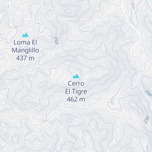 Map of Cerro El Tigre