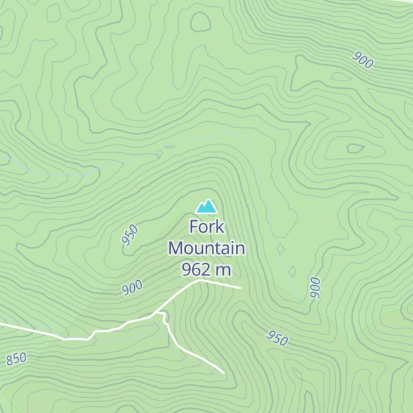 Map of Fork Mountain