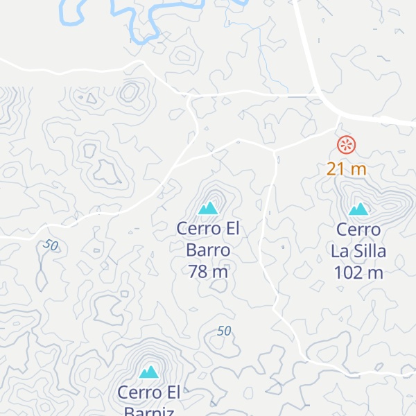 Map of Cerro El Barro