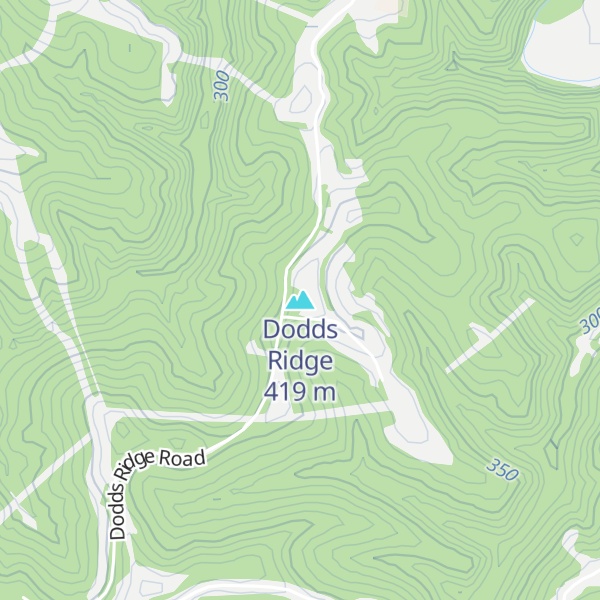 Map of Dodds Ridge
