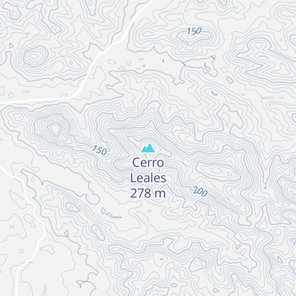 Map of Cerro Leales