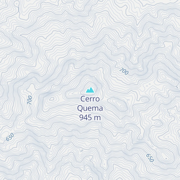 Map of Cerro Quema