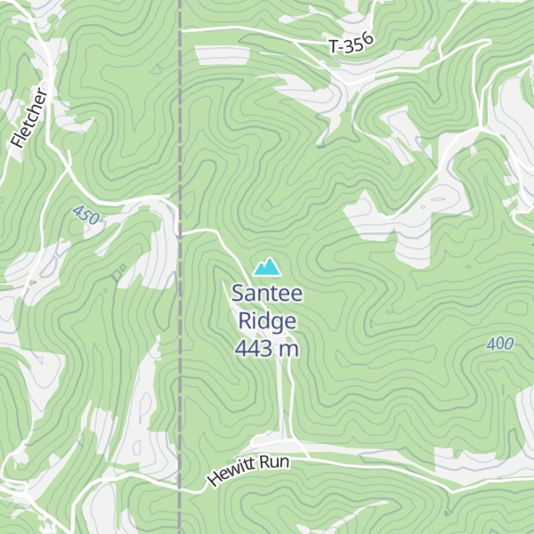 Map of Santee Ridge