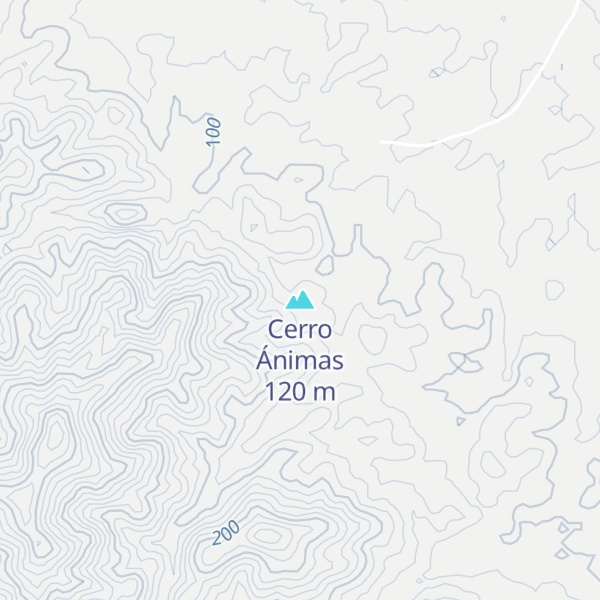 Map of Cerro Ánimas