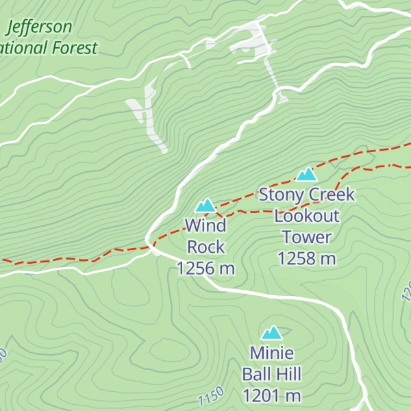 Map of Wind Rock