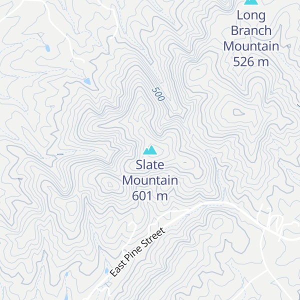 Map of Slate Mountain