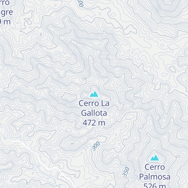 Map of Cerro La Gallota