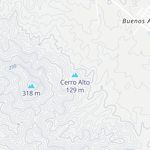 Map of Cerro Alto