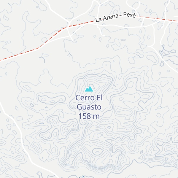 Map of Cerro El Guasto