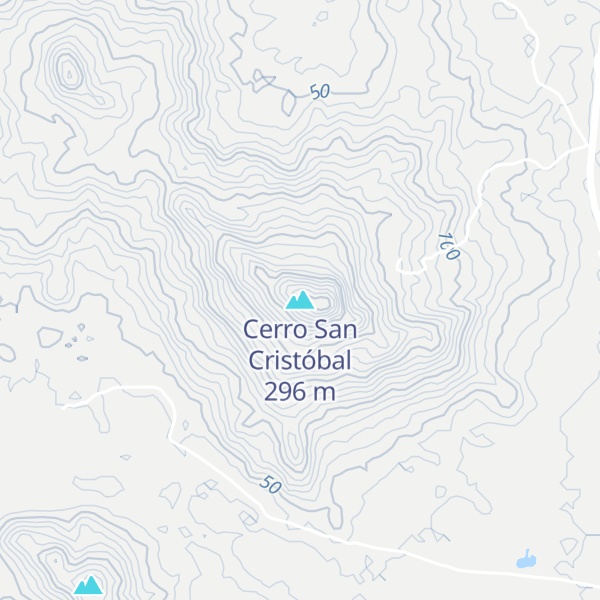 Map of Cerro San Cristóbal