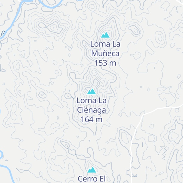 Map of Loma La Ciénaga