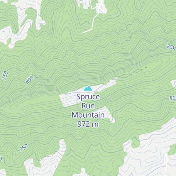 Map of Spruce Run Mountain