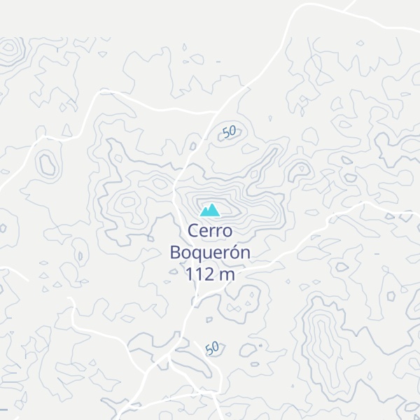 Map of Cerro Boquerón