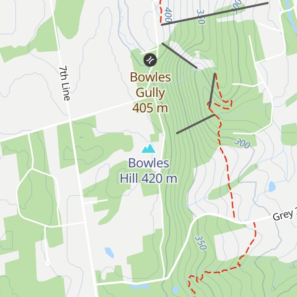 Map of Bowles Hill