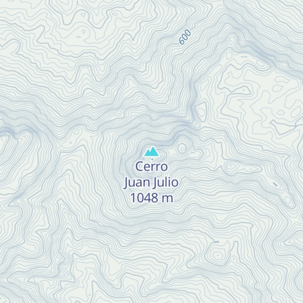 Map of Cerro Juan Julio