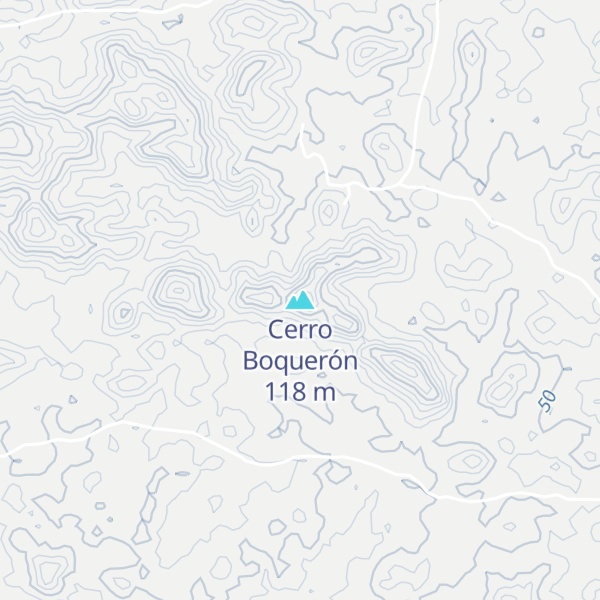 Map of Cerro Boquerón