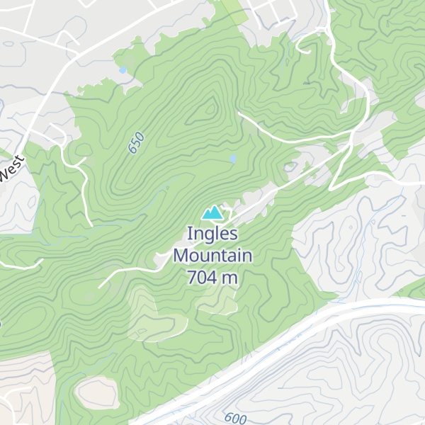 Map of Ingles Mountain