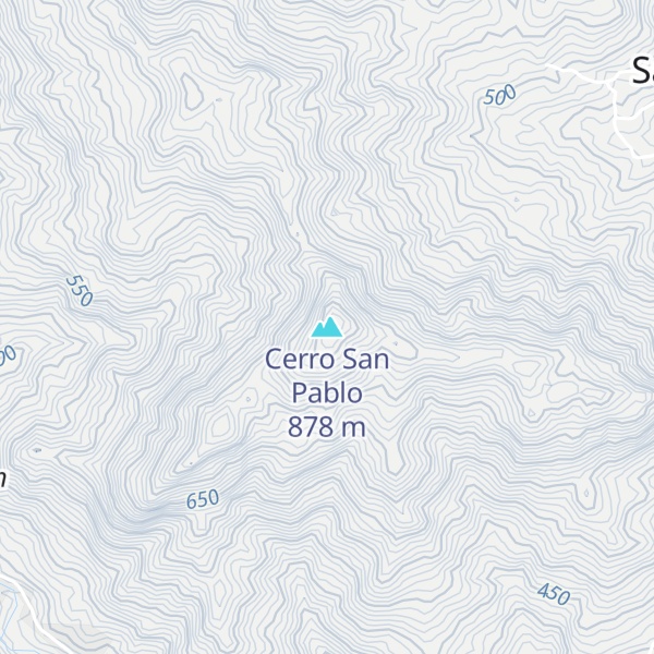 Map of Cerro San Pablo