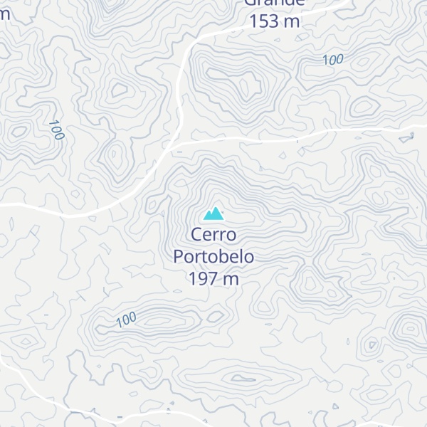Map of Cerro Portobelo