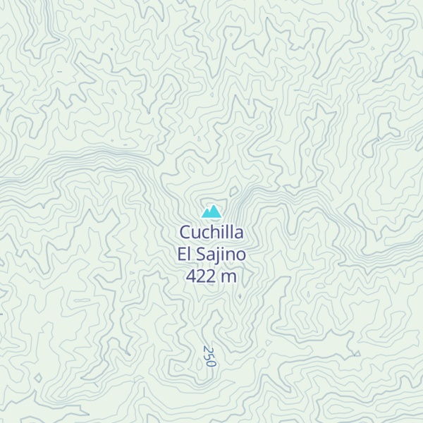 Map of Cuchilla El Sajino